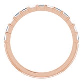 14K Rose 1/5 CTW Natural Diamond Anniversary Band